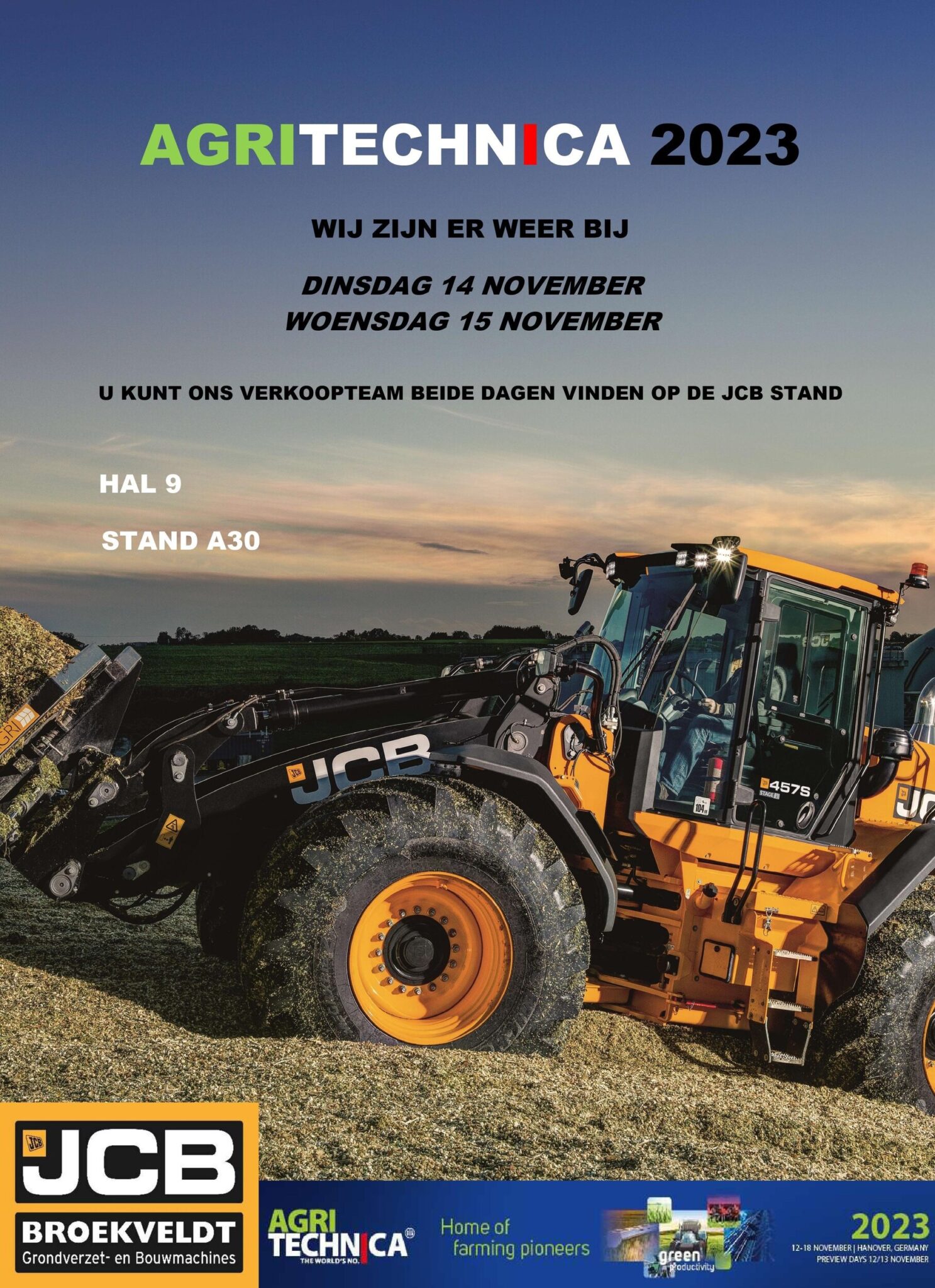 AGRITECHNICA 2023 - JCB Broekveldt